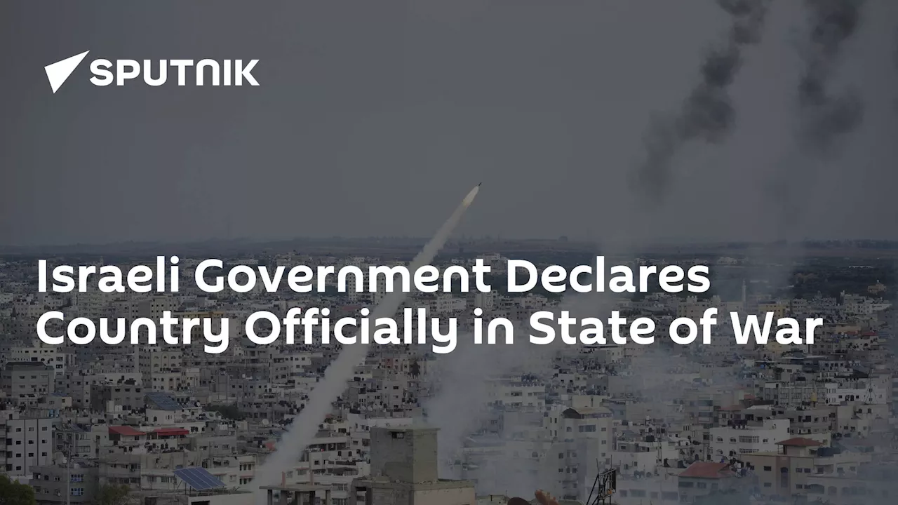 Israeli Government Declares Country Officially in State of War