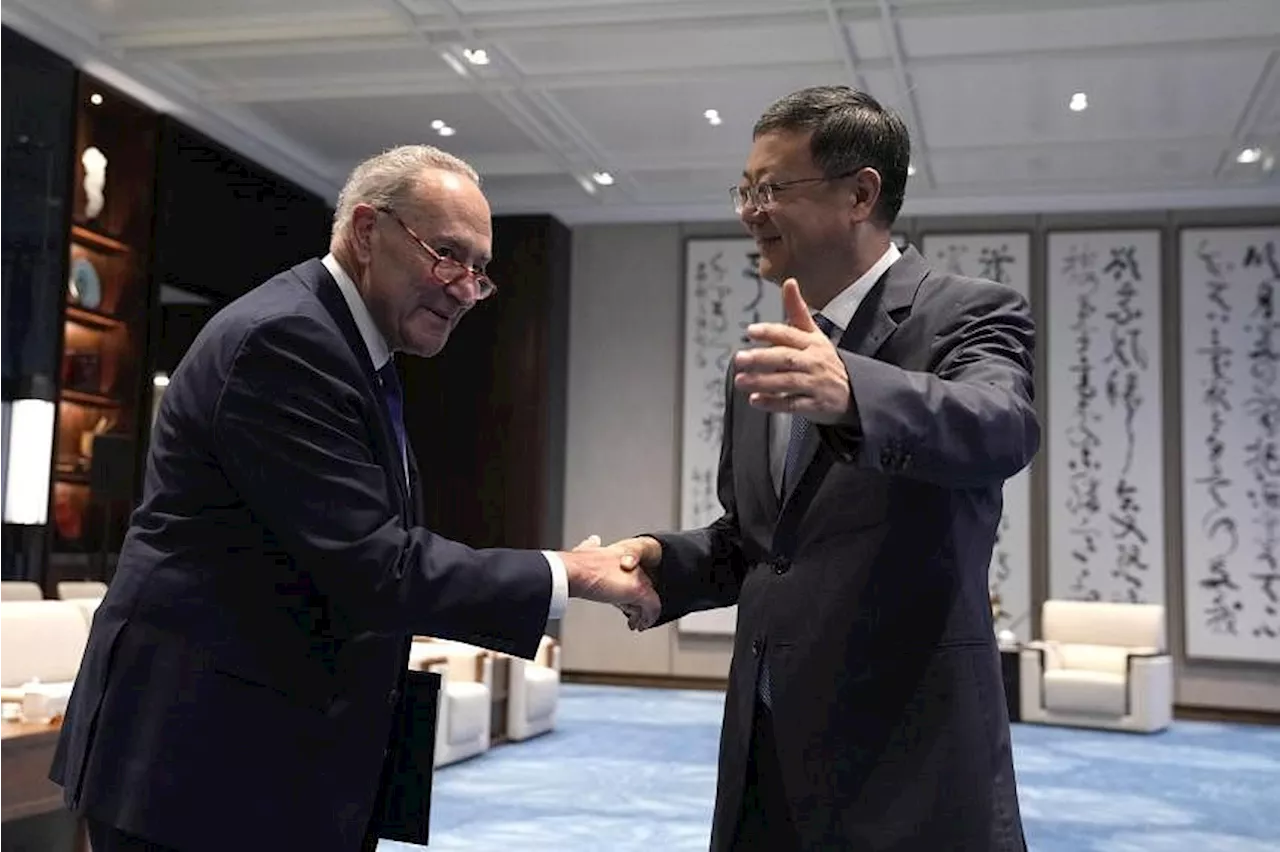 Visiting China, US Senate Majority Leader Chuck Schumer urges fair treatment of US firms