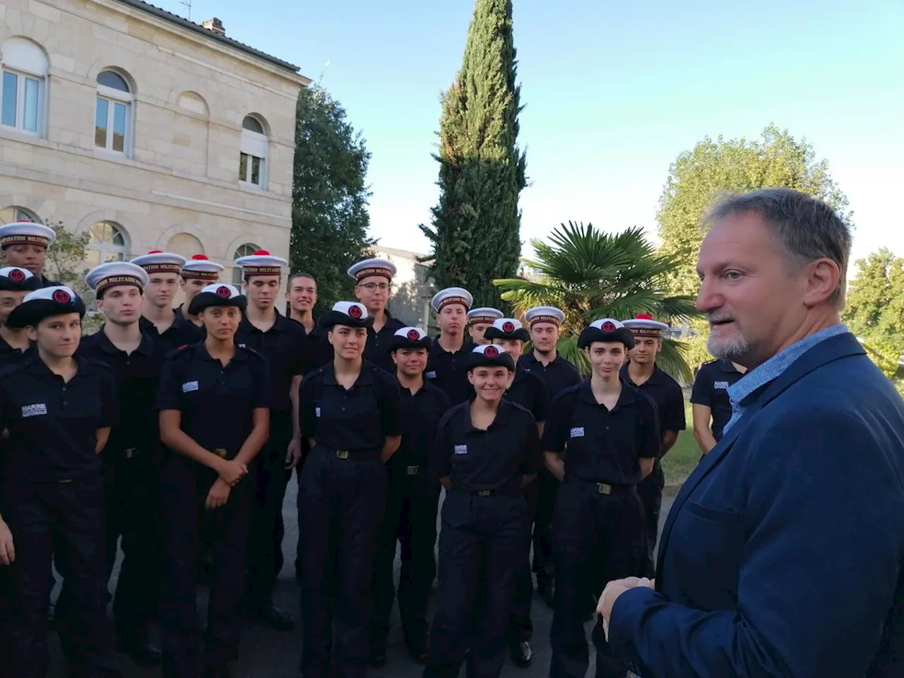 Éducation : le message motivant d’Arthur Hopfner, auteur, face aux stagiaires de la Marine nationale