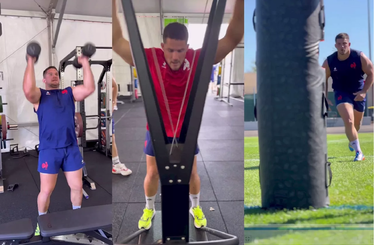 Beast mode activated: France stars train hard ahead of Springboks clash [video]