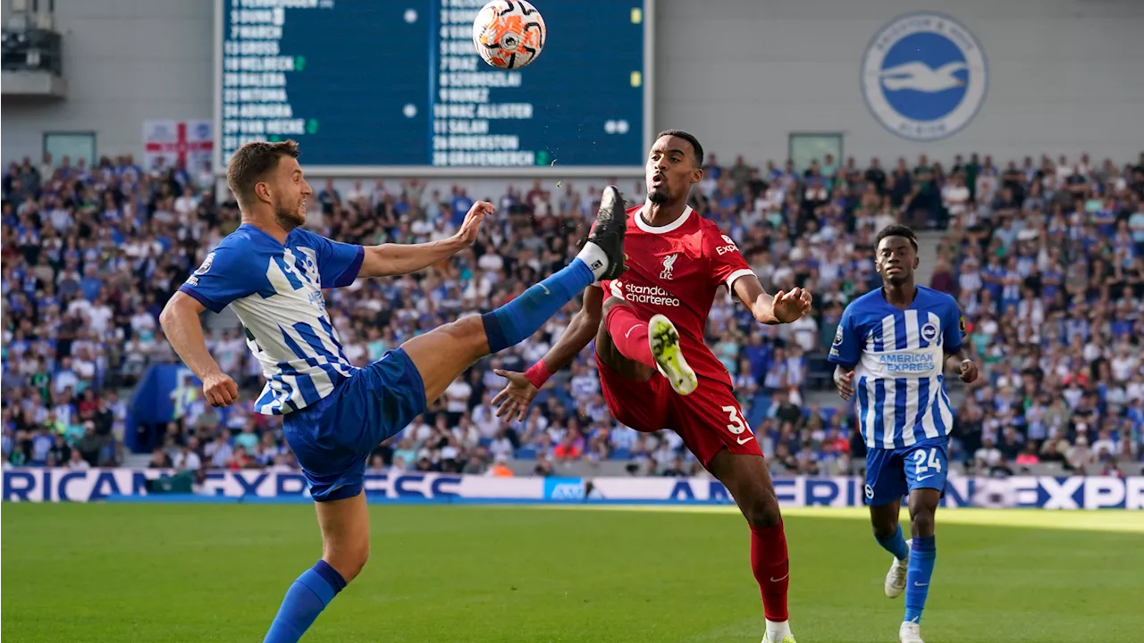 Liverpool held to draw at Brighton in another setback for Klopp's team