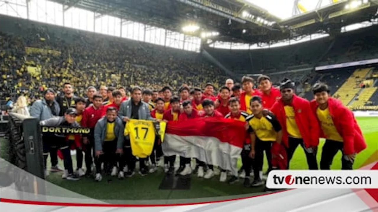 Timnas Indonesia U-17 Saksikan Pertandingan Borrusia Dortmund di Signal Iduna Park