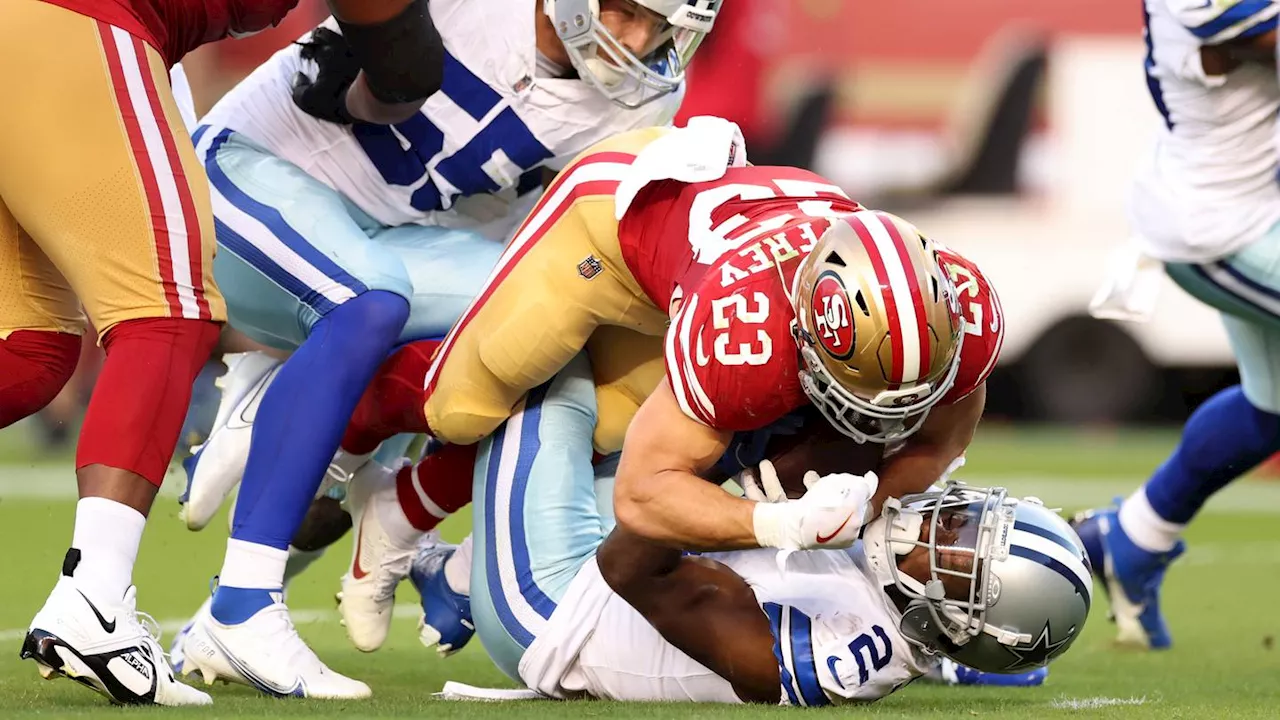 Cowboys, 49ers trade turnovers on wild, back-to-back fumble recoveries