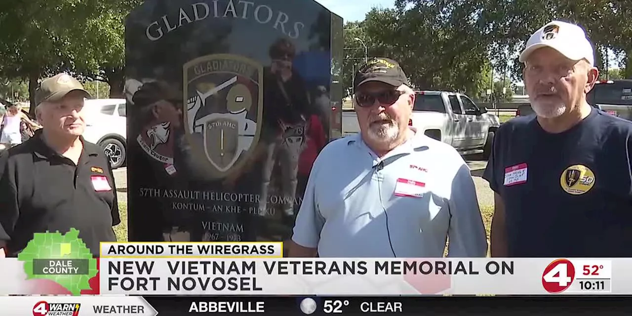 New Vietnam War memorial on Fort Novosel honors the 57th AHC