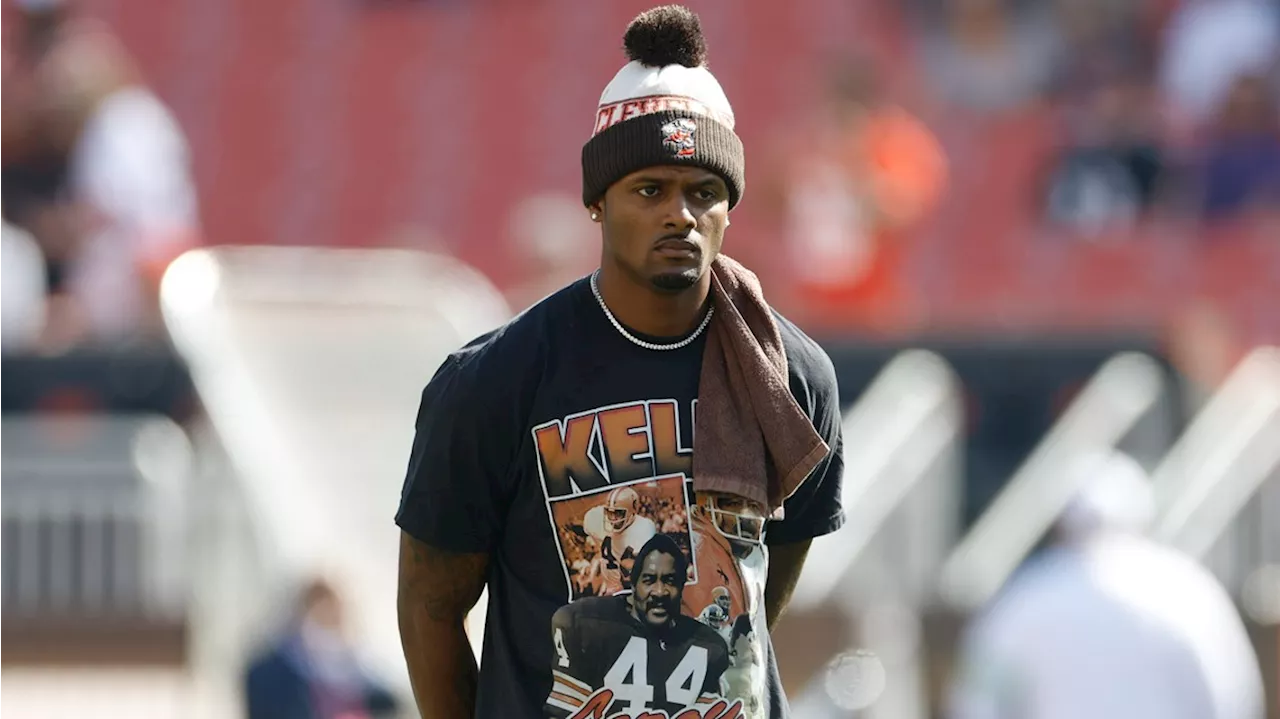 Browns QB Deshaun Watson not practicing after bye. He missed the last game with a shoulder injury