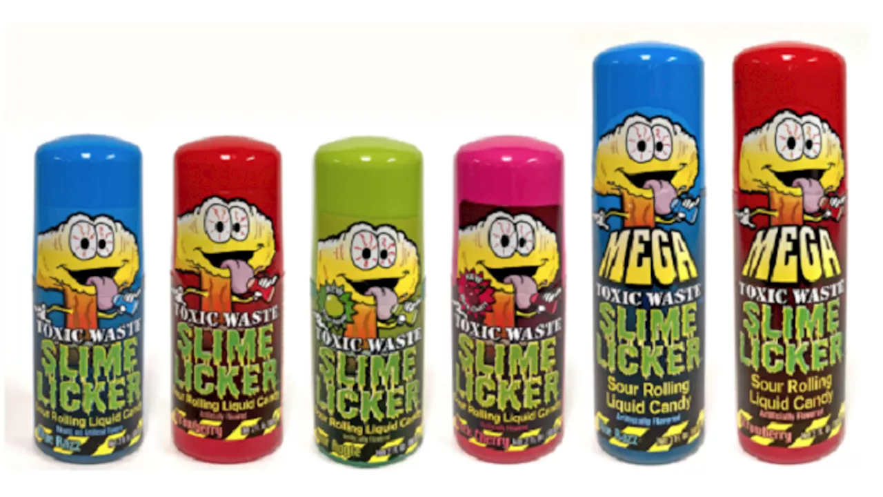 70 million Slime Licker Sour Rolling Liquid Candy labeled 'Toxic Waste' being recalled