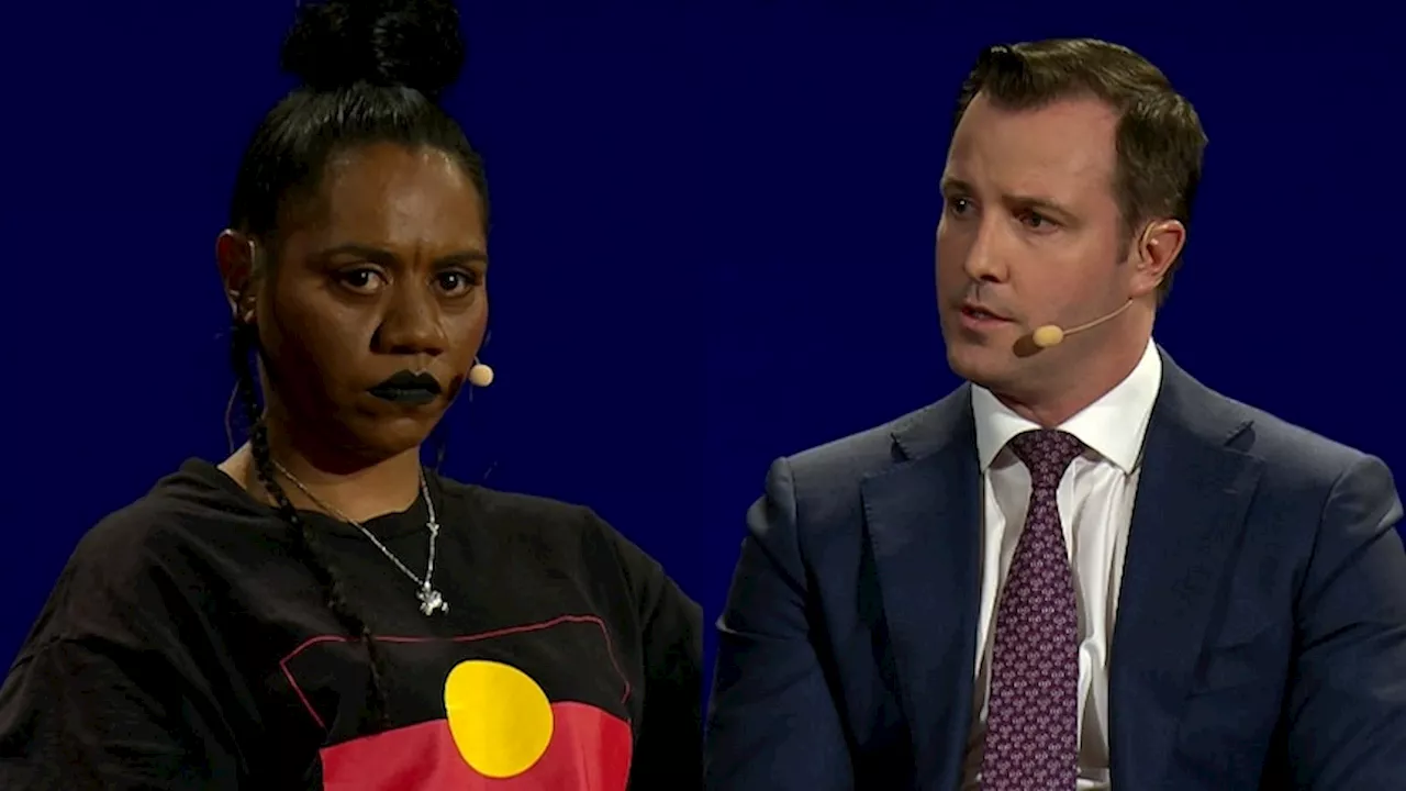 South Australian MP James Stevens clashes with Natasha Wanganeen over Voice and Jacinta Nampijinpa Price during ugly Q+A