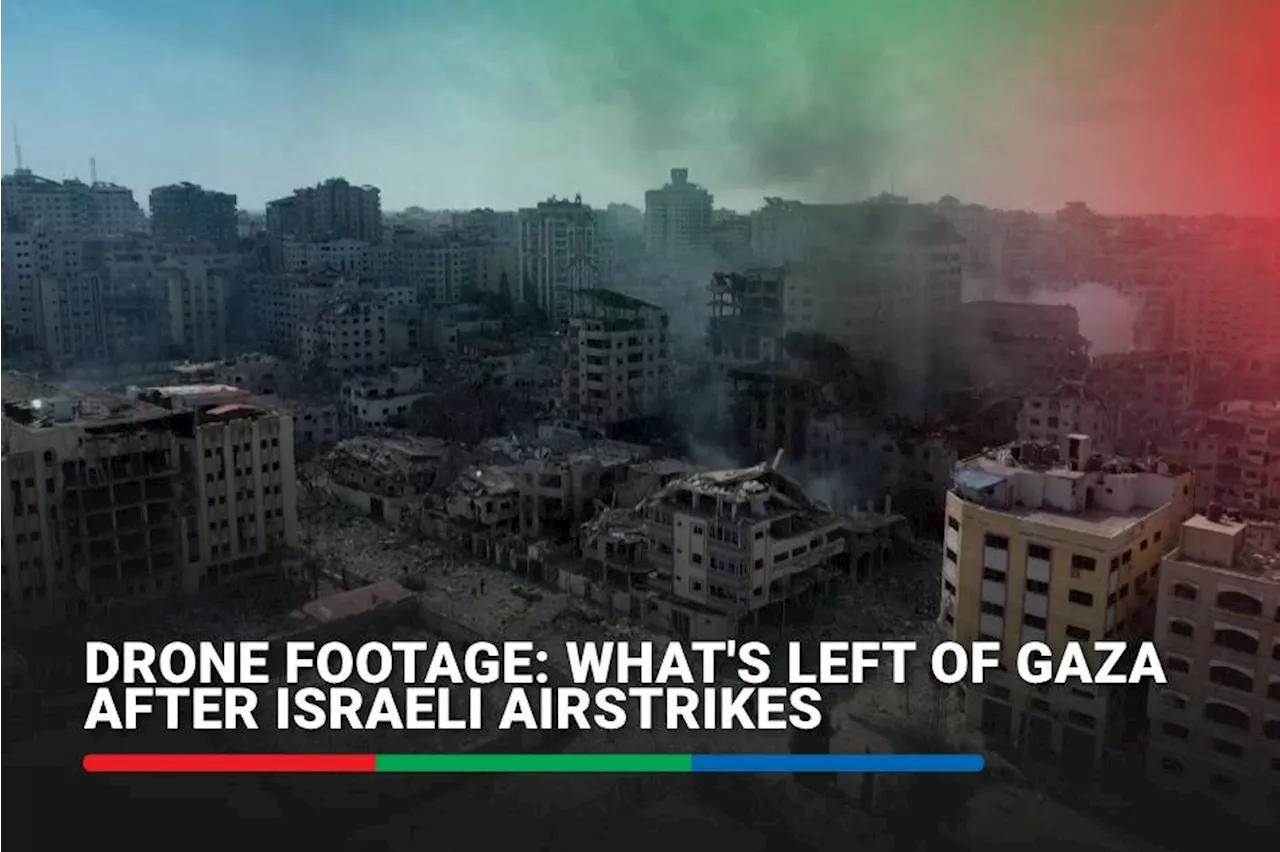 Drone footage: What's left of Gaza after Israeli airstrikes