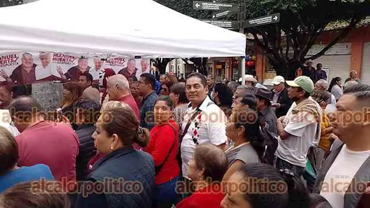 Confía Manuel Huerta en respaldo del pueblo; otros no lo tienen