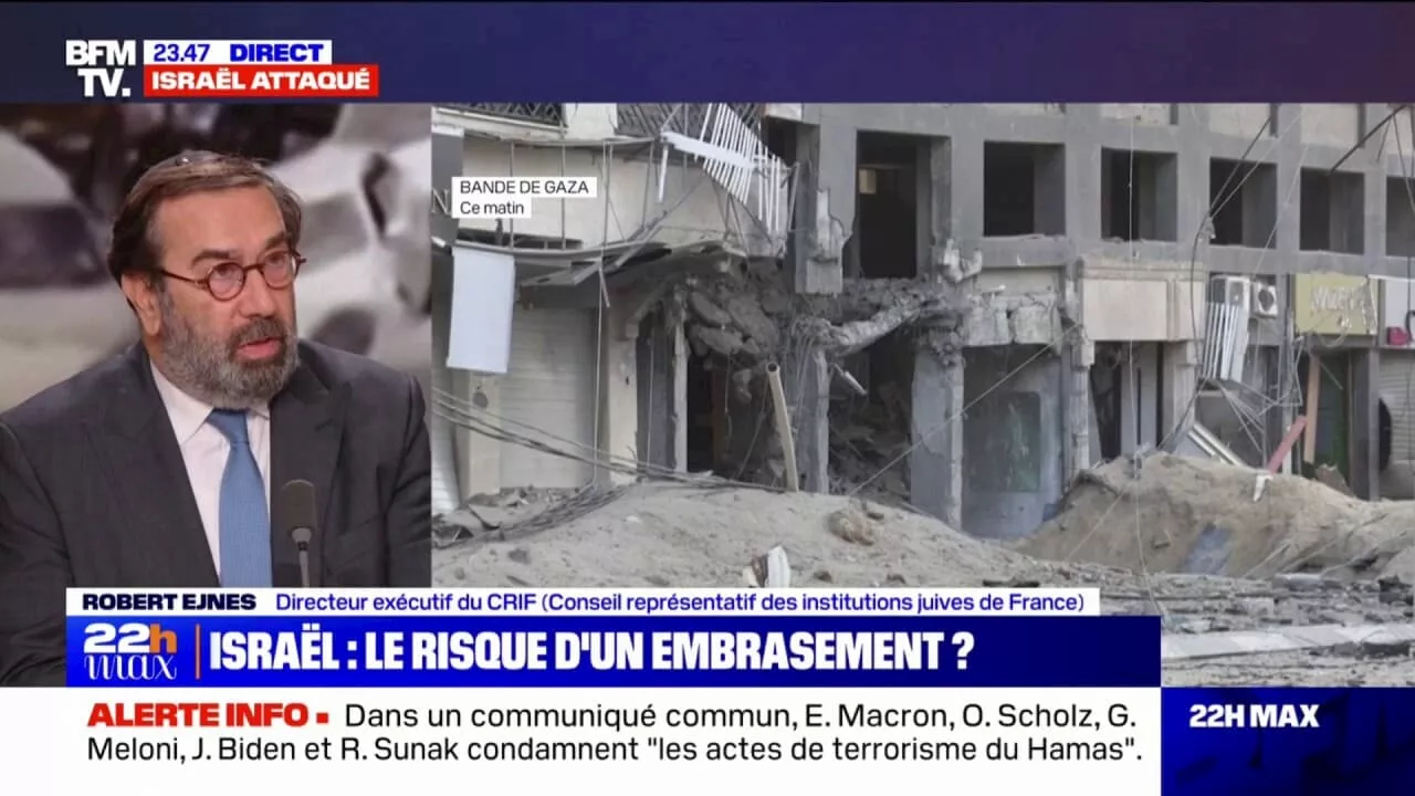 Attaque du Hamas: Robert Ejnes (directeur exécutif du CRIF) craint 'des répliques antisémites' en France