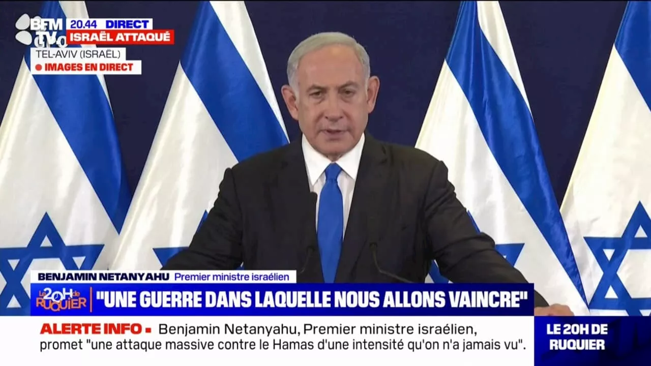 Benjamin Netanyahu (Premier ministre israélien): 'Des jours difficiles nous attendent, mais nous vaincrons'