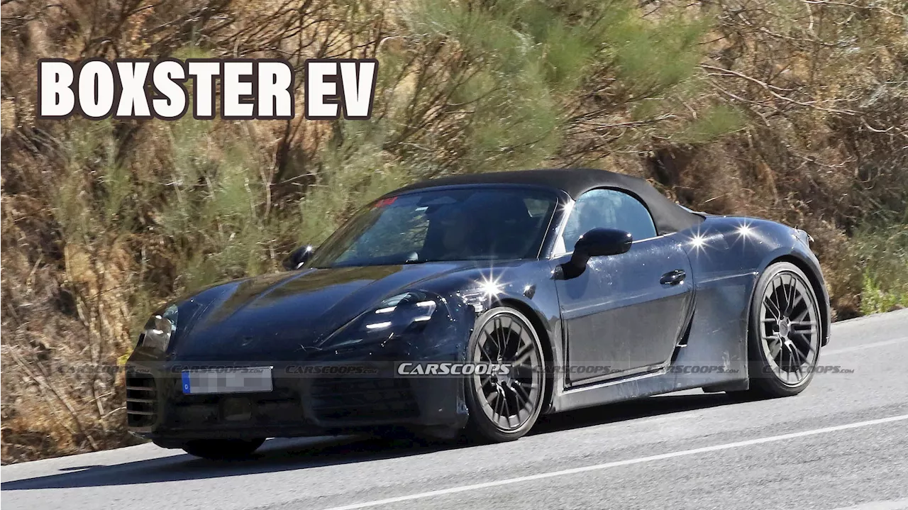 Porsche Boxster EV Spied With Production Lights Front and Rear