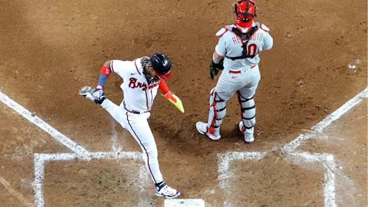 Atlanta erases 4-run deficit to draw even with Philadelphia in NLDS
