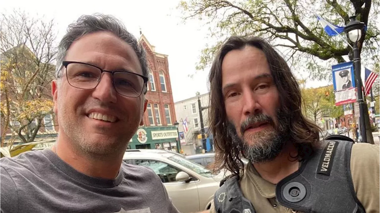 Keanu Reeves spotted in PA town, playing show with his band