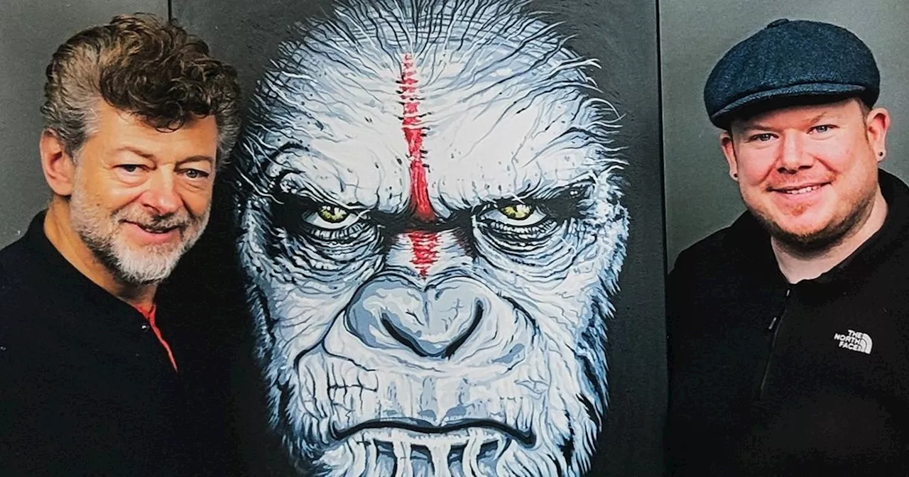 Artist wows 'Lord of the Rings' star Andy Serkis at Comic Con Scotland