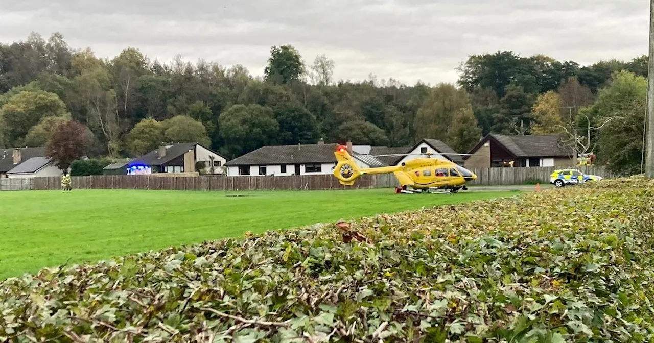 Man flown to hospital after Ayrshire incident sparks major emergency response