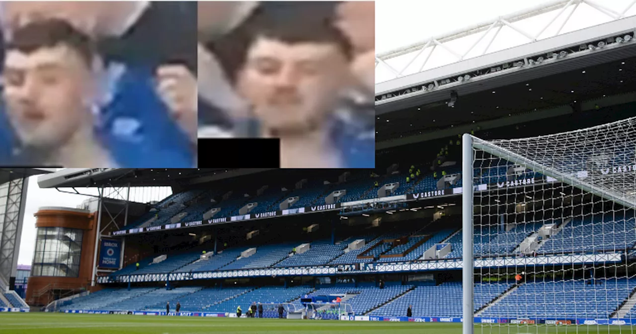 Police release CCTV of man after incident during Rangers vs Celtic game at Ibrox