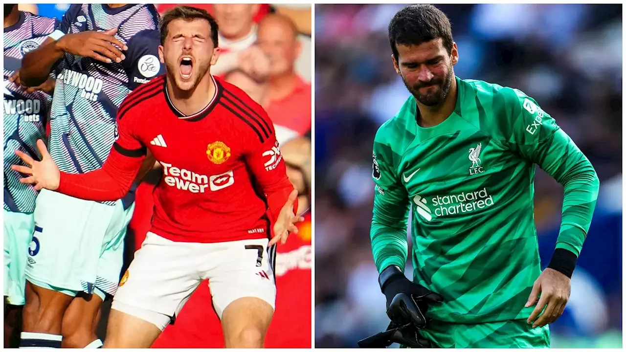 Liverpool keeper, Man Utd struggler, City forward in Prem weekend’s worst XI…