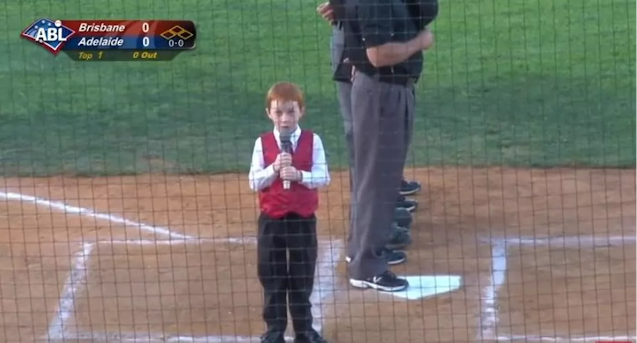 WATCH: Kid Battles Hiccups Through National Anthem And Our Ovaries Are About To Explode