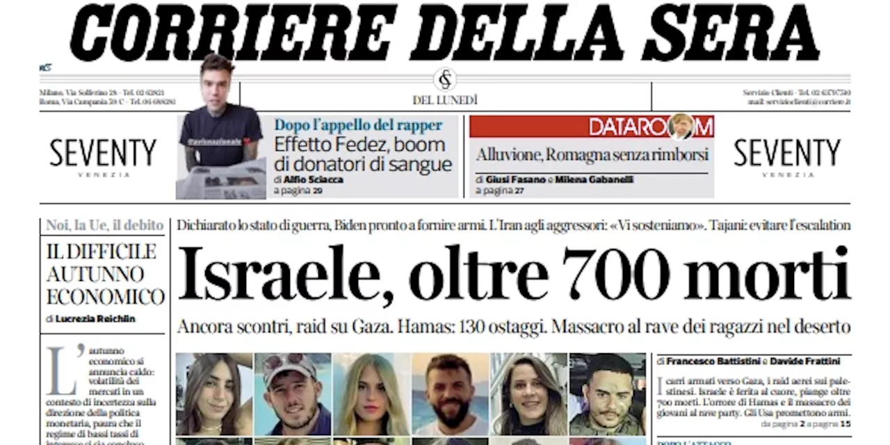 Le prime pagine di oggi