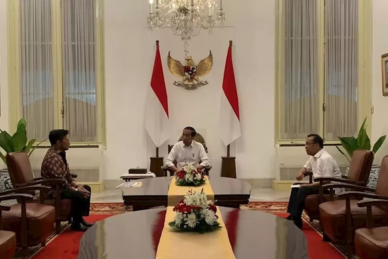 Presiden Jokowi Bertemu Syahrul Yasin Limpo selama Satu Jam di Istana Negara - Jawa Pos