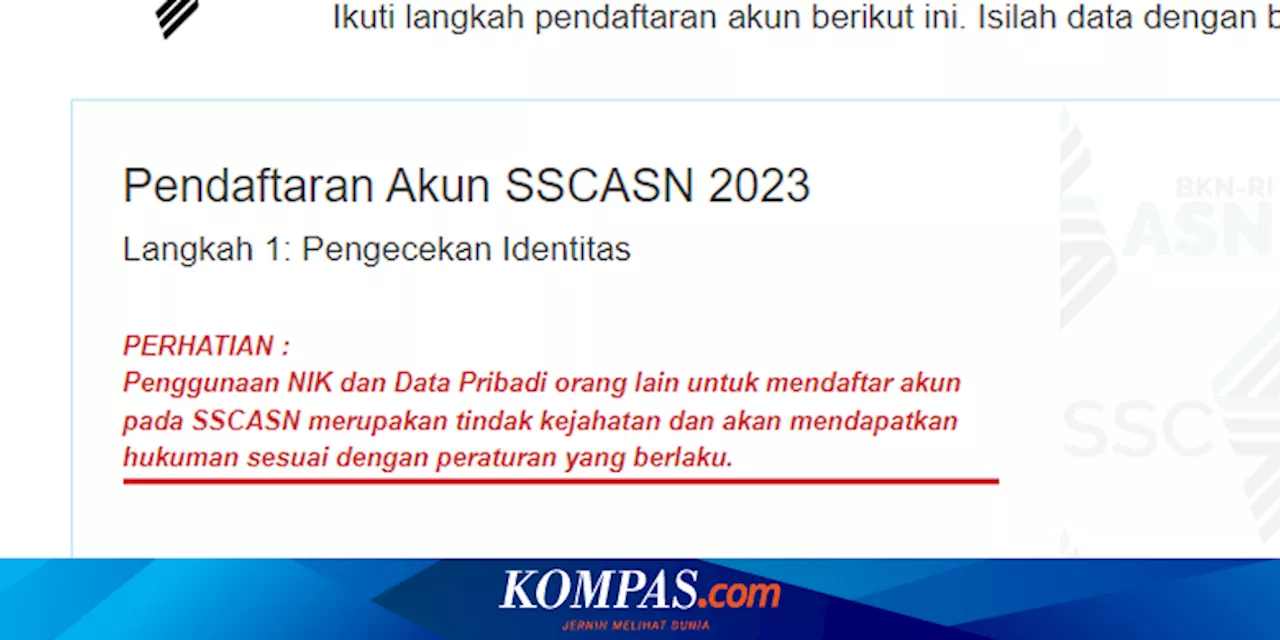 BKN Pastikan Pendaftaran CPNS dan PPPK 2023 Ditutup Hari Ini Pukul 23.59 WIB