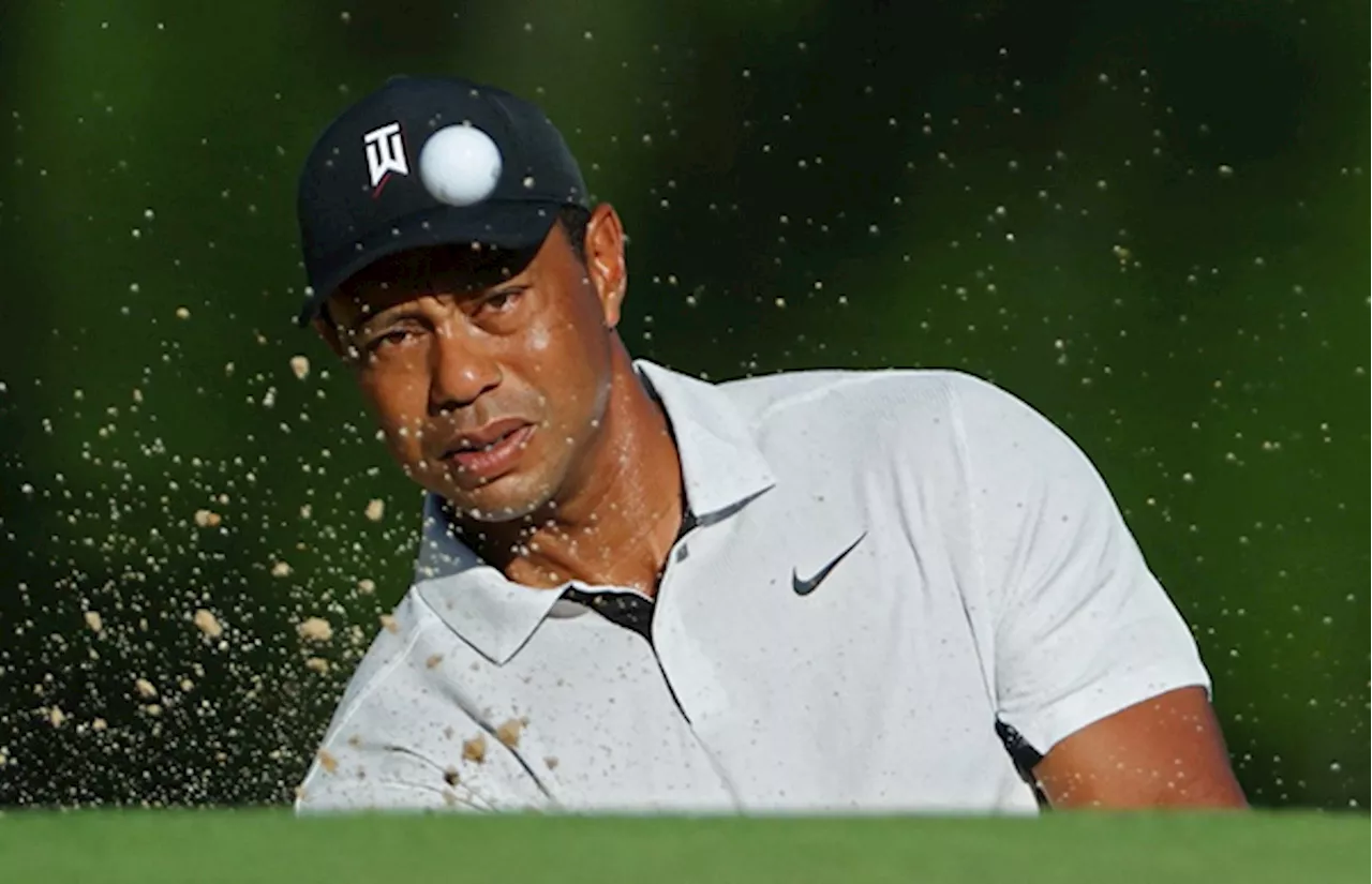 Tiger Woods hitting golf shots again after ankle surgery