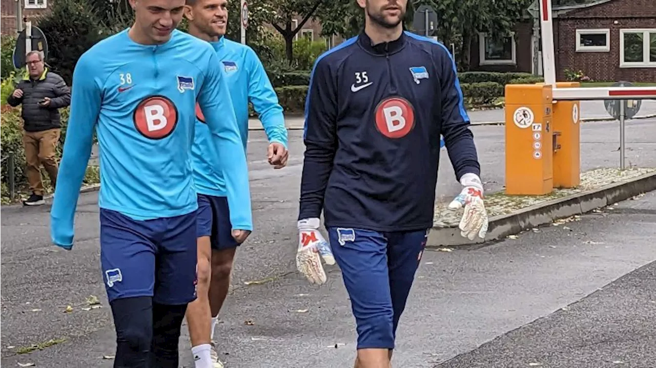 Torhüter Gersbeck bei Hertha zurück im Mannschaftstraining