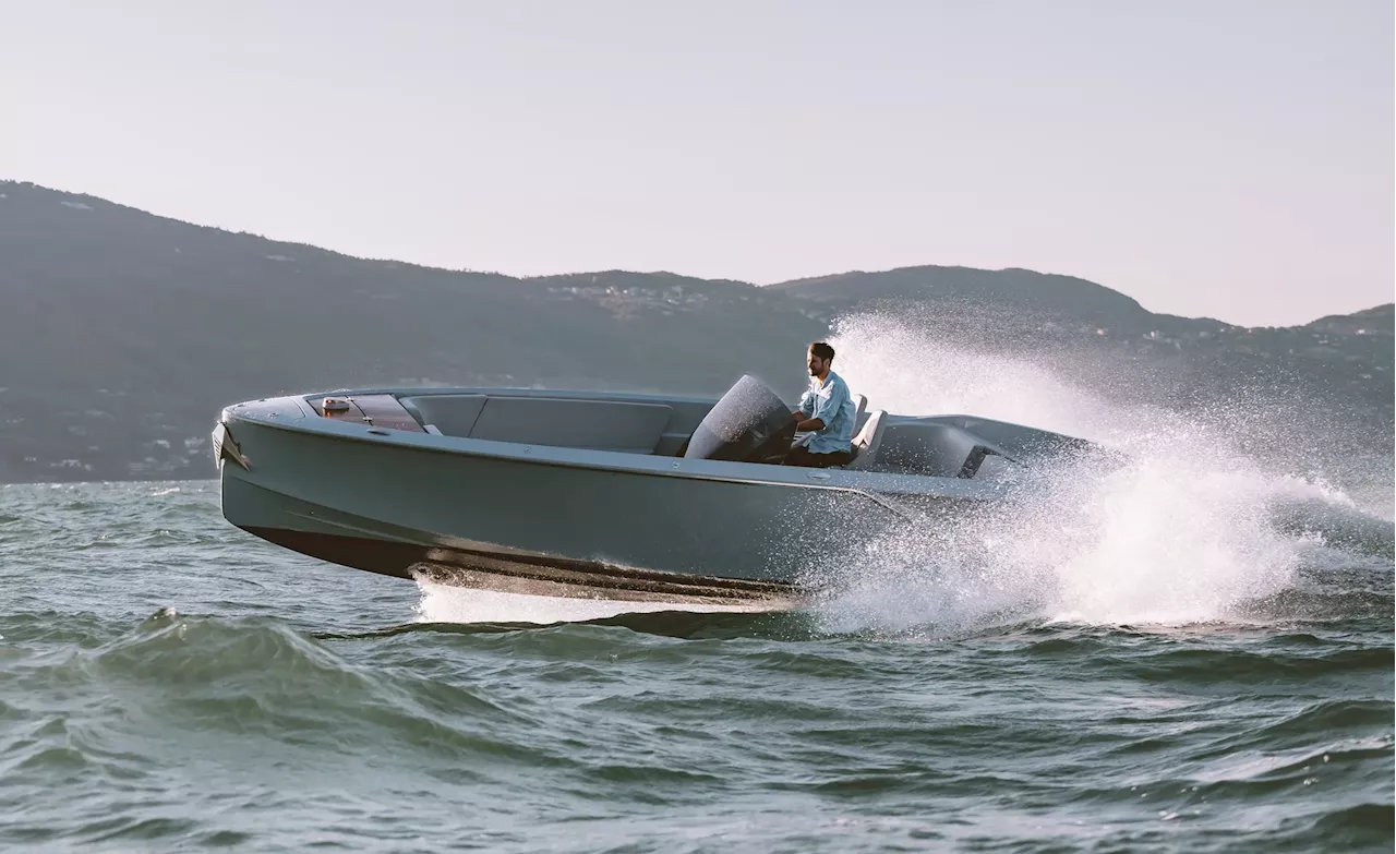 Frauscher x Porsche electric boat packs Macan EV power