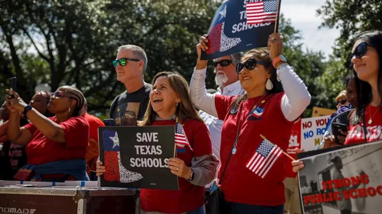 Texas teachers grapple with their raises caught up in voucher fight