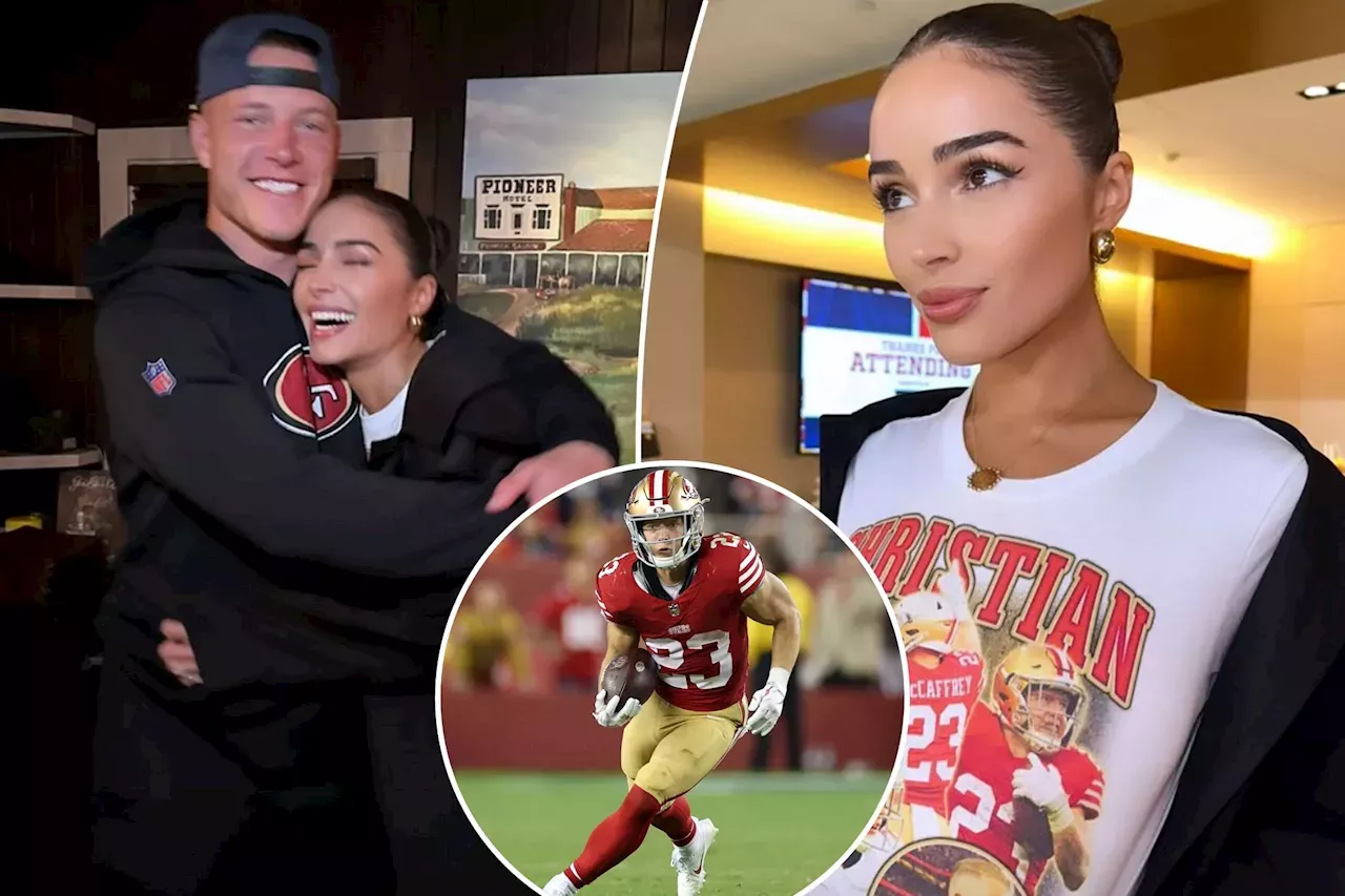 Olivia Culpo Embraces Fiancé Christian McCaffrey After Dominant 49ers Win