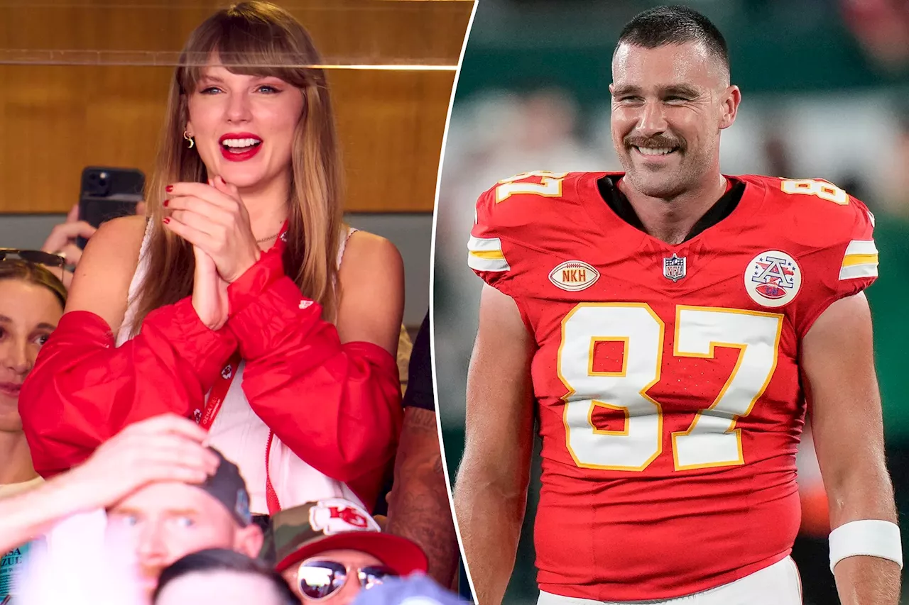 Travis Kelce thinks Taylor Swift is his 'good luck charm' as Chiefs pile up wins