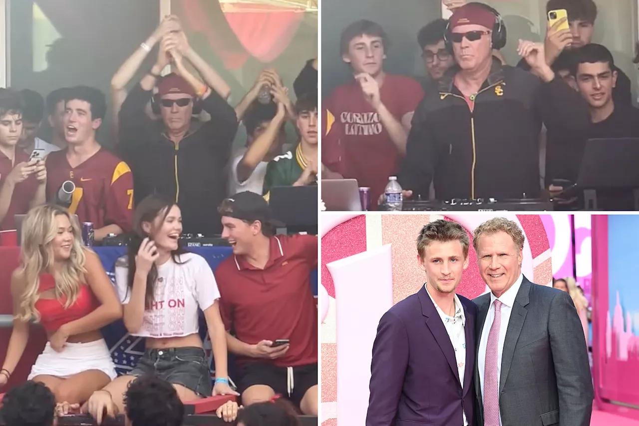 Will Ferrell pulls a Frank the Tank and crashes USC frat party to DJ