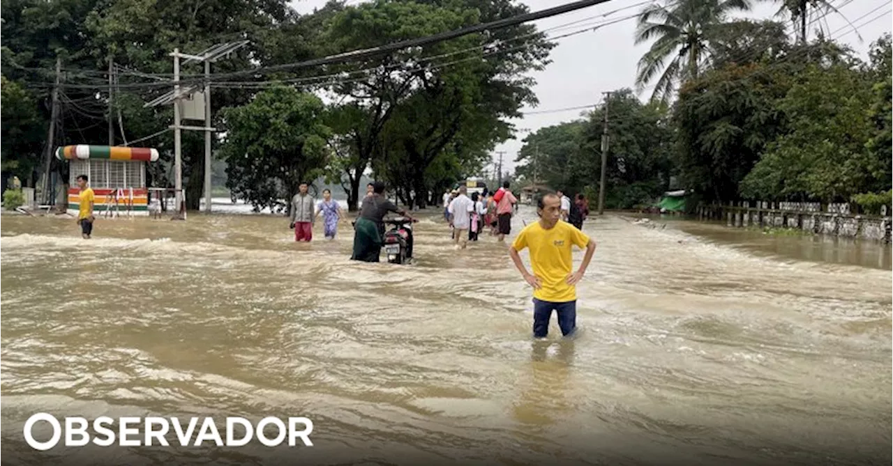 Pelo menos 5.600 pessoas evacuadas devido a inundações em Myanmar