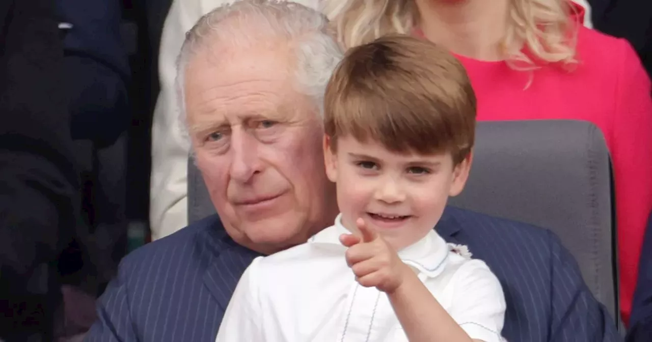 Louis' special bond with granddad King Charles - cute names and funny pictures