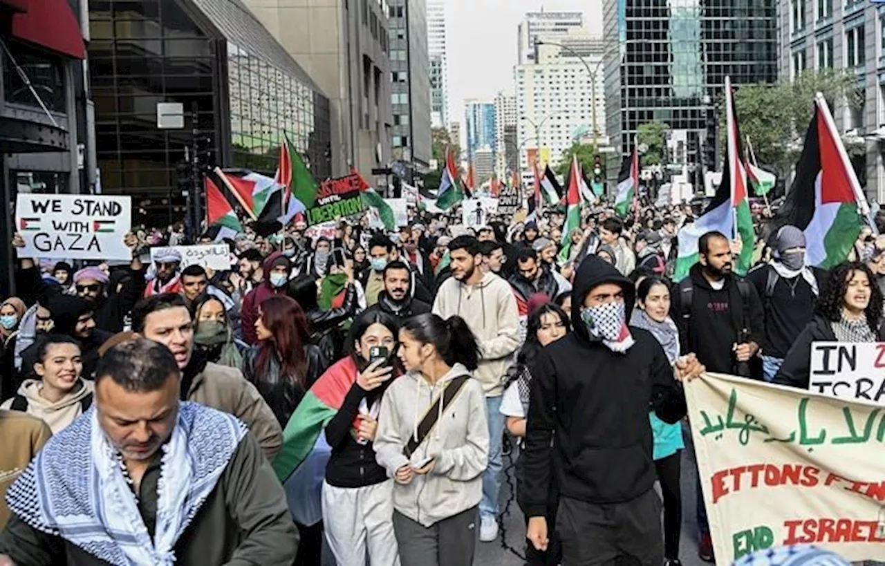 Palestinians gather for rallies in Canada, Trudeau speaks at Jewish community centre