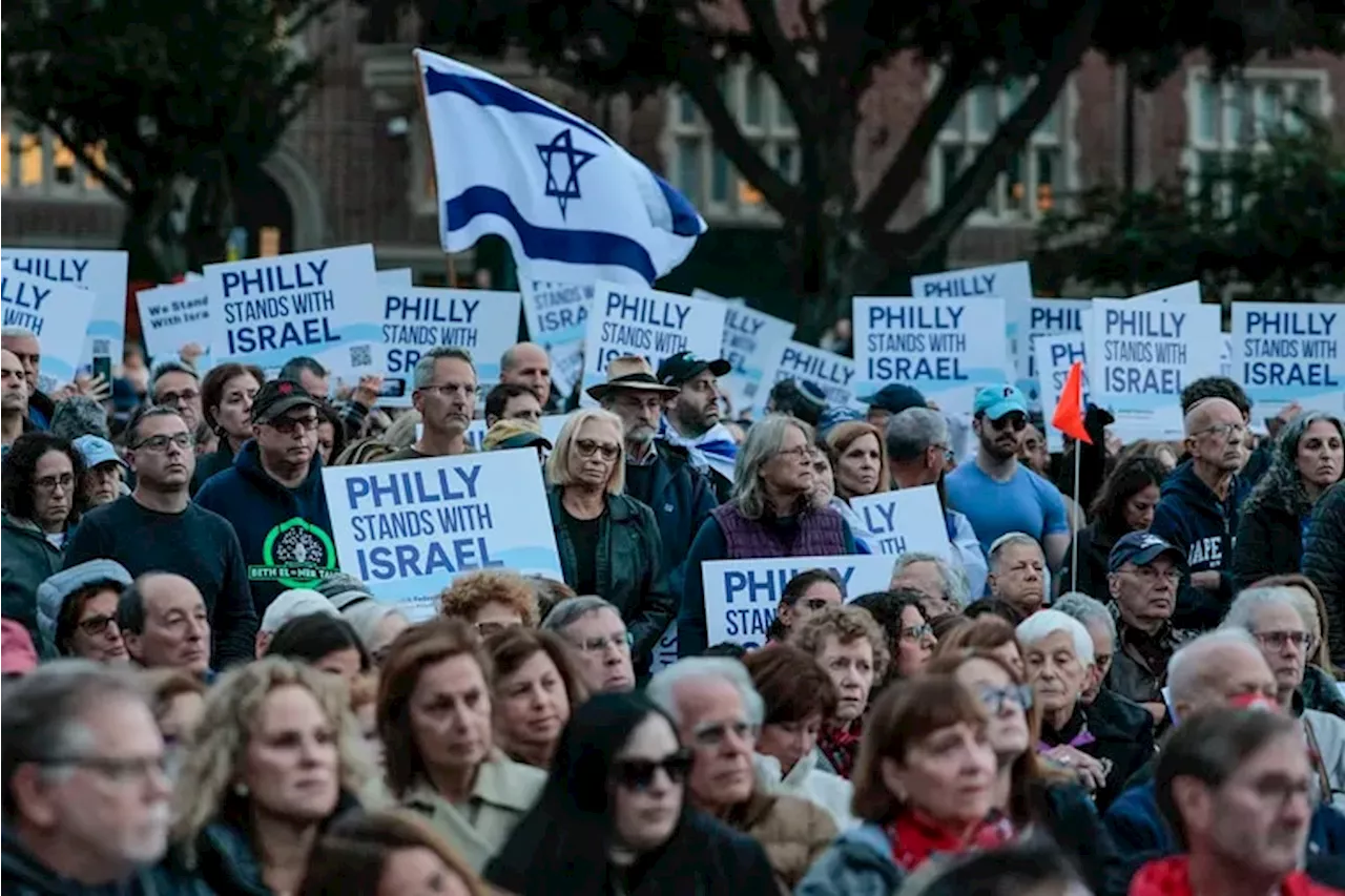 Gov. Josh Shapiro joins more than 1,000 at rally outside Philadelphia in support of Israel