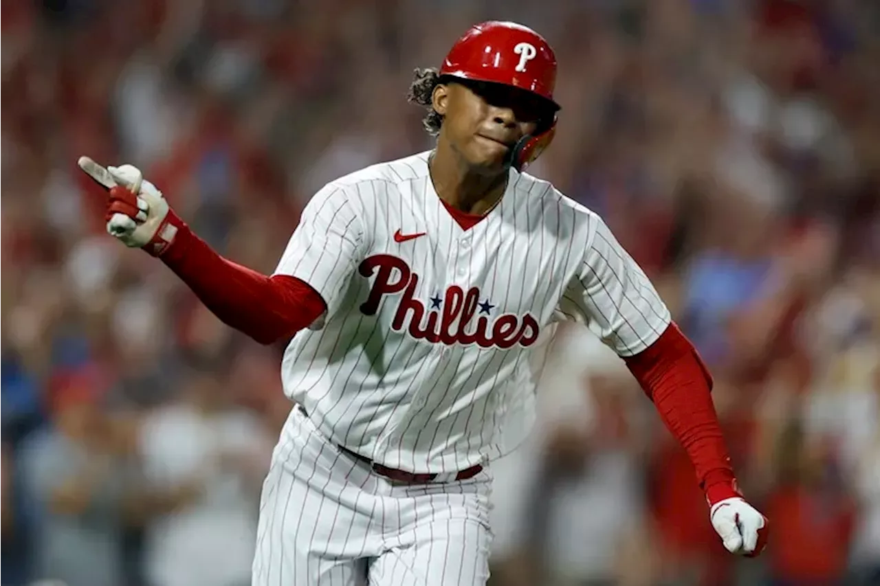 Cristian Pache starting in left field for Phillies in Game 2 of NLDS