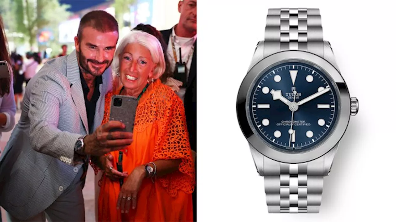 David Beckham Wears Tudor Black Bay at F1 Grand Prix in Qatar