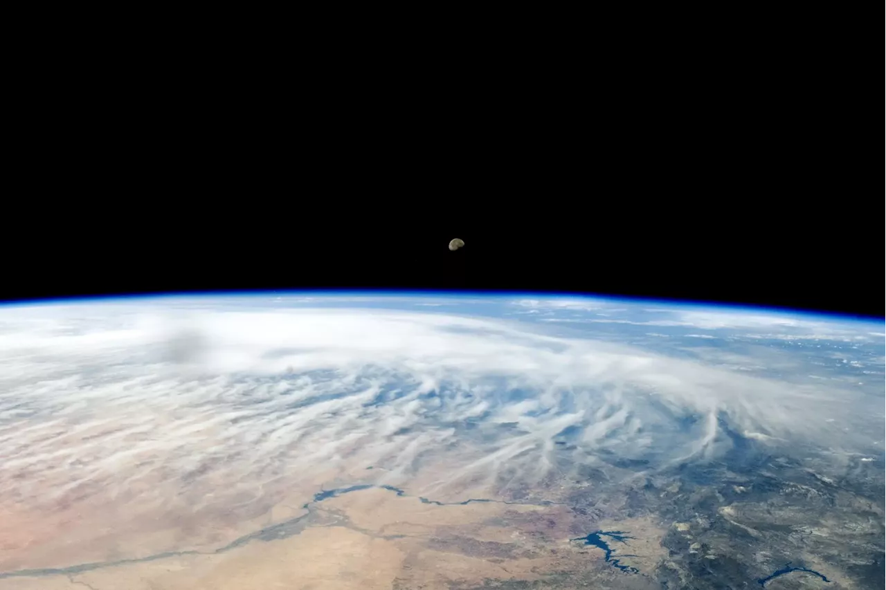 Beneath a Desert Moon: Astronaut Captures Breathtaking Image From Space Station