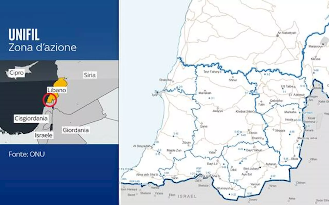 Guerra Israele-Hamas, oltre un migliaio i militari italiani in missione nel sud del Libano