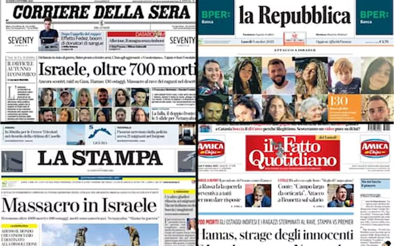 Le prime pagine dei quotidiani di oggi 9 ottobre: la rassegna stampa di Sky TG24