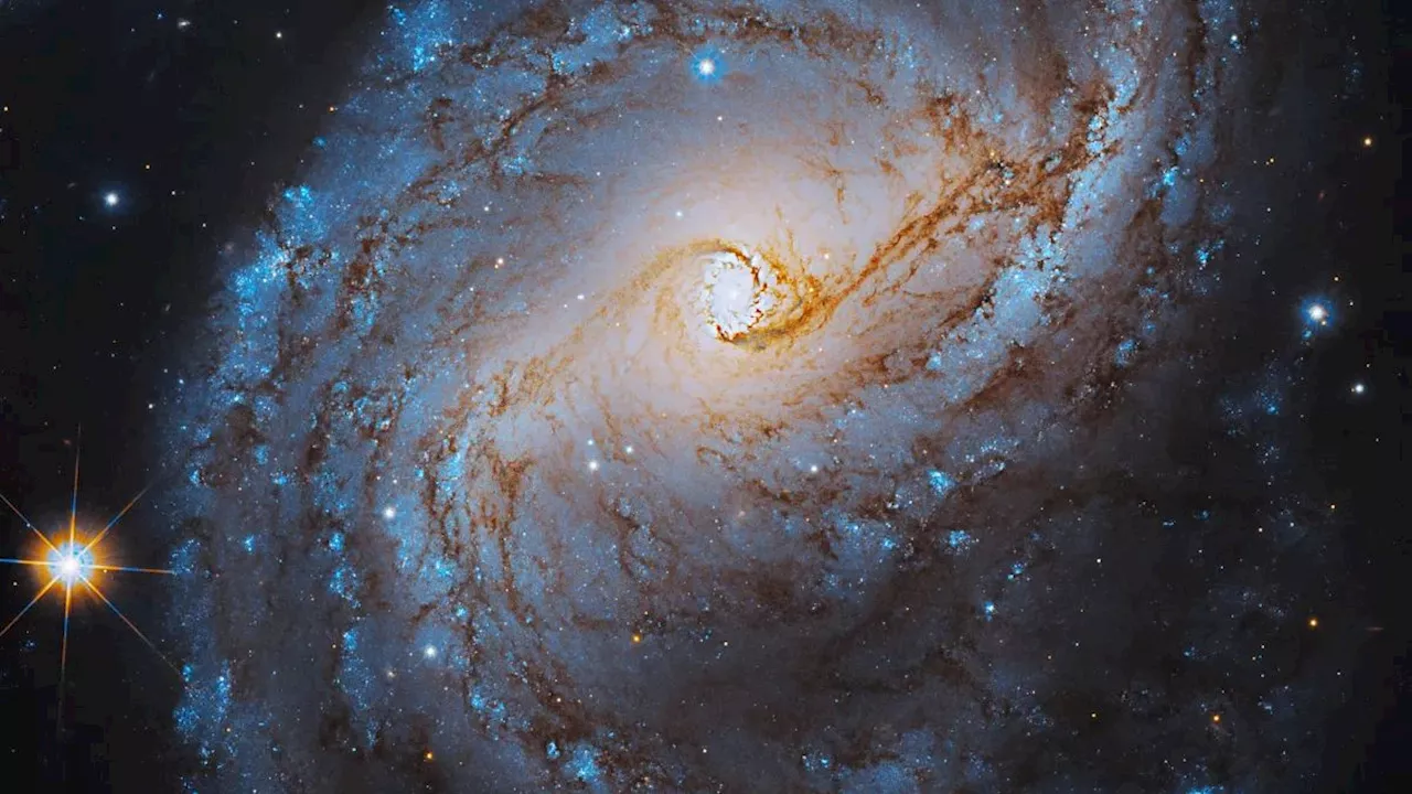 This Hubble Telescope view of a chalky spiral galaxy is a sight to behold (photo)