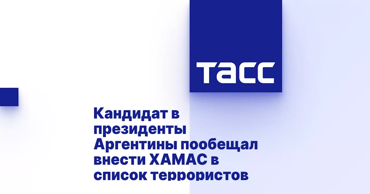 Кандидат в президенты Аргентины пообещал внести ХАМАС в список террористов