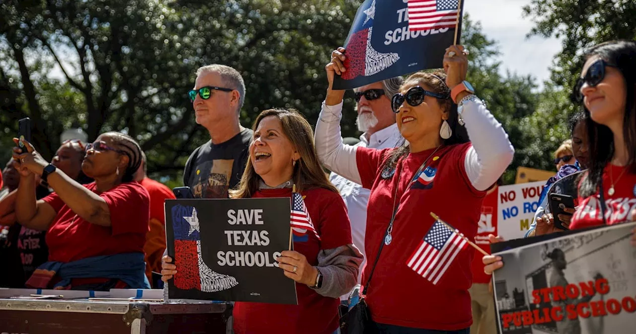 Texas teachers grapple with their raises caught up in voucher fight