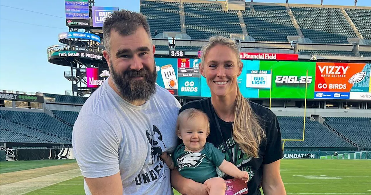 Jason Kelce's Wife Kylie Marks Youngest Daughter's 1st Eagles Game