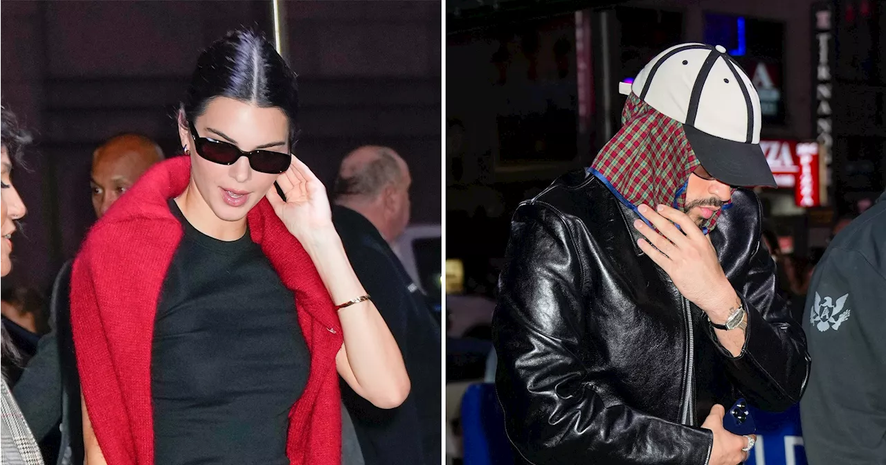 Kendall Jenner and Bad Bunny Twin in Black During NYC Outing