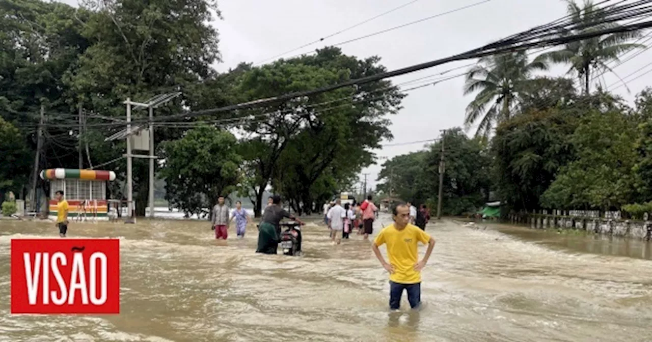 Pelo menos 5.600 pessoas evacuadas devido a inundações em Myanmar