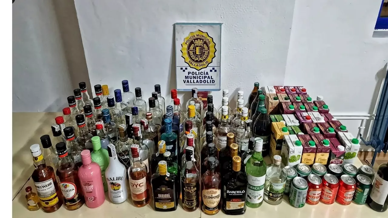 Interceptan un 'macrobotellón' de menores en Valladolid durante la noche de Halloween en la que se requisaron más de 60 botellas