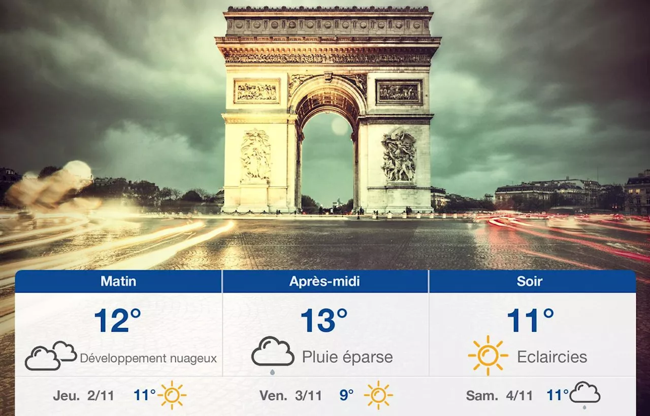 Météo Paris: prévisions du mercredi 1 novembre 2023